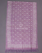 Load image into Gallery viewer, Purple Embroidered Tussar Silk Suit