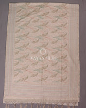 Load image into Gallery viewer, Beige-Multi Printed Semi-Tussar Saree