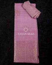 Load image into Gallery viewer, Purple Pink Pure Tussar Silk Suit Set