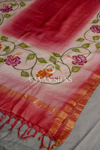 Load image into Gallery viewer, Pink Handpainted Tussar Silk Suit