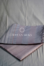 Load image into Gallery viewer, Grey Tussar Silk Saree