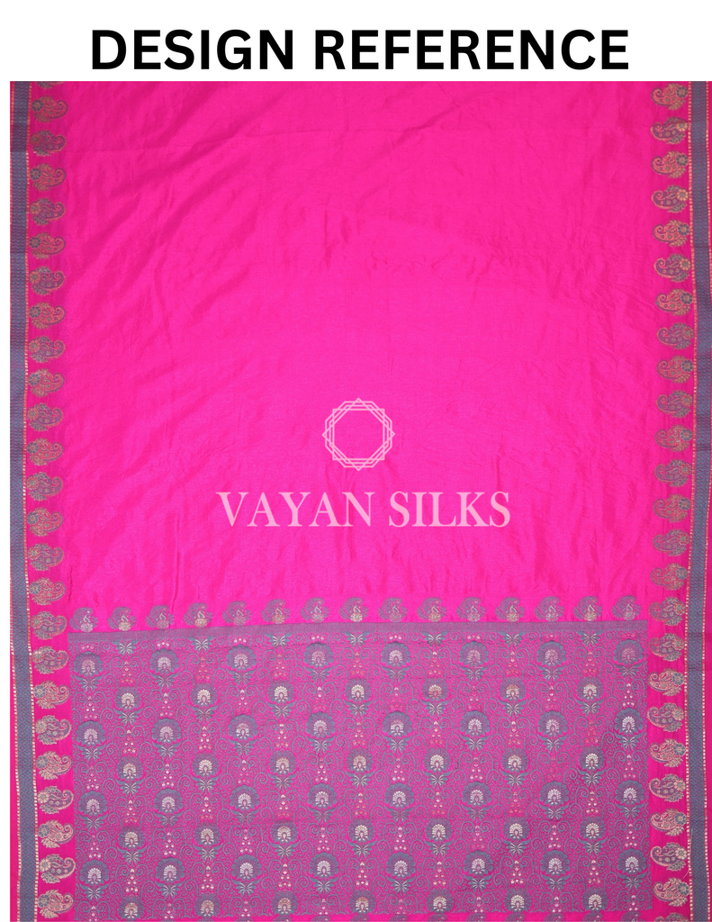 Deep Purple Banarasi Silk Saree