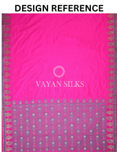 Load image into Gallery viewer, Deep Purple Banarasi Silk Saree