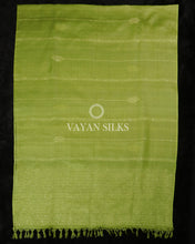 Load image into Gallery viewer, Green Yellow Printed Pure Tussar Silk Suit