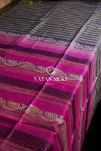 Load image into Gallery viewer, Pink Grey Printed Semi Tussar Silk Saree