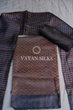 Load image into Gallery viewer, Black Tussar Silk Suit