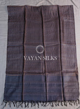 Load image into Gallery viewer, Black Tussar Silk Suit