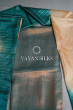 Load image into Gallery viewer, Green Tussar Silk Suit