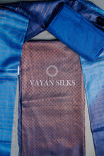 Load image into Gallery viewer, Blue Tussar Silk Suit