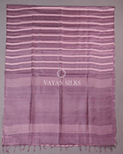 Load image into Gallery viewer, Pink Purple Pure Tussar Silk Saree