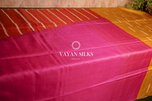 Load image into Gallery viewer, Pink Mustard Printed Tussar Silk Saree
