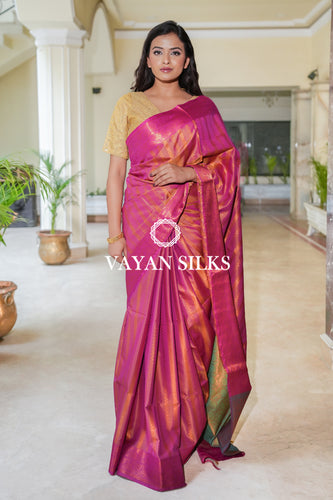 Pink Banarasi Art Silk Saree