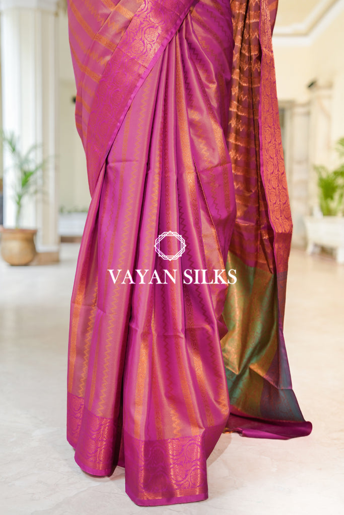 Pink Banarasi Art Silk Saree