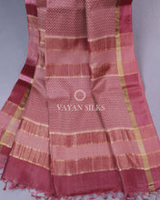 Load image into Gallery viewer, Wine Pure Tussar Silk Saree