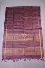 Load image into Gallery viewer, Purple Pure Tussar Silk Saree