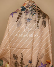 Load image into Gallery viewer, Peach Banarasi Silk Unstitched Suit Set