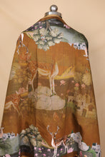 Load image into Gallery viewer, Brown Banarasi Silk Unstitched Suit Set