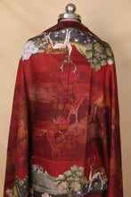 Load image into Gallery viewer, Maroon Banarasi Silk Unstitched Suit Set