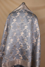 Load image into Gallery viewer, Dark Grey Cotton Silk Unstitched Suit Set