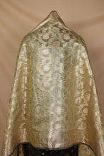 Load image into Gallery viewer, Black Olive Green Cotton Silk Unstitched Suit Set