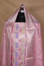 Load image into Gallery viewer, Baby Pink Multi Cotton Silk Unstitched Suit Set