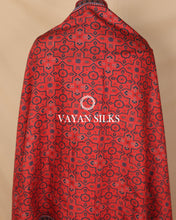 Load image into Gallery viewer, Red Banarasi Silk Unstitched Suit Set