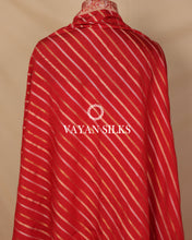 Load image into Gallery viewer, Red Moonga Silk Unstitched Suit Set