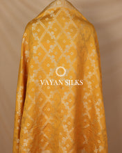 Load image into Gallery viewer, Mustard Moonga Silk Unstitched Suit Set