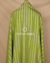 Load image into Gallery viewer, Olive Green Moonga Silk Unstitched Suit Set