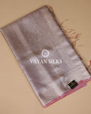 Soft Lavender Tanchui Tissue Silk Saree