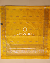 Load image into Gallery viewer, Yellow Banarasi Katan Silk Saree