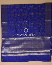 Load image into Gallery viewer, Royal Blue Pure Dupion Katan Silk Saree
