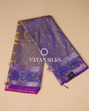 Purple Banarasi Art Silk Saree