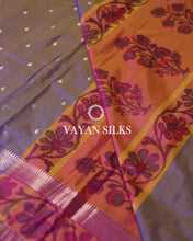 Load image into Gallery viewer, Purple Banarasi Art Silk Saree