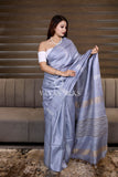 Purple Weaving - Pure Tussar Silk Saree