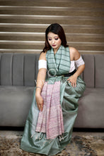 Load image into Gallery viewer, Mint Green Weaving Pure Tussar Silk Saree