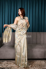 Load image into Gallery viewer, Beige Multi Color Printed Semi Tussar Saree