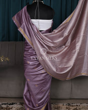 Load image into Gallery viewer, Purple Woven Pure Tussar Silk Saree