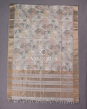 Load image into Gallery viewer, Grey-Multi Color Printed Semi Tussar Saree