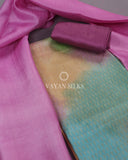 Multi colored Tussar Silk Suit