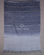 Load image into Gallery viewer, Grey Woven Pure Tussar Silk Unstitched Suit Set