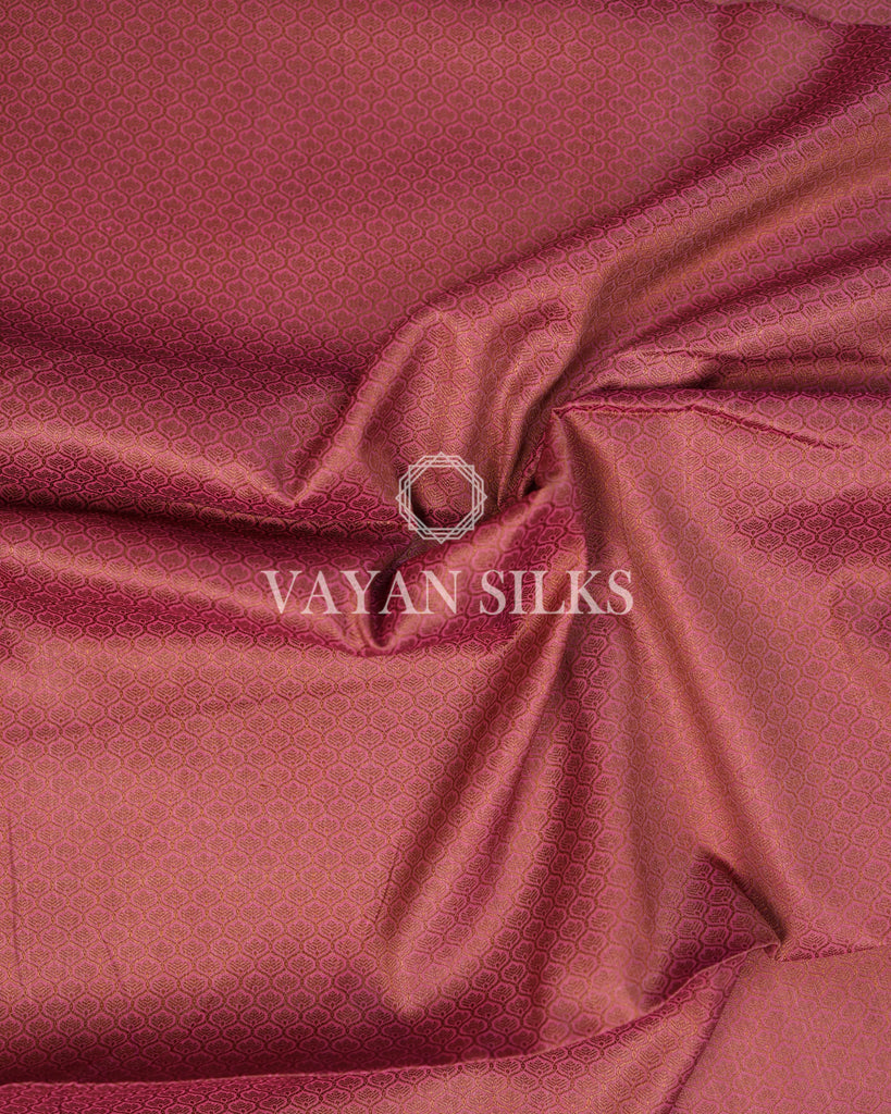 Light Grey Pink Banarasi Silk Saree