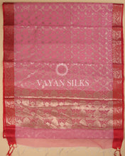 Load image into Gallery viewer, Light Pink Red Banarasi Silk Saree