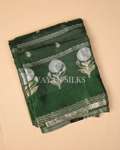Load image into Gallery viewer, Green Banarasi Silk Saree