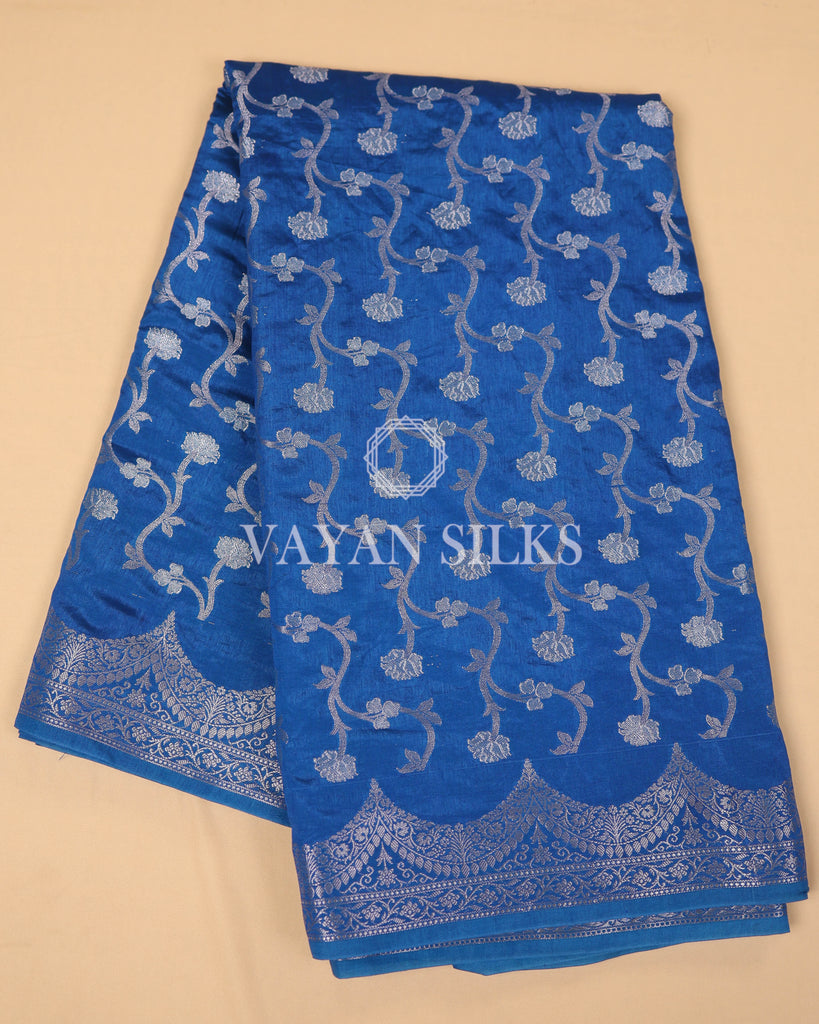 Blue Banarasi Silk Saree