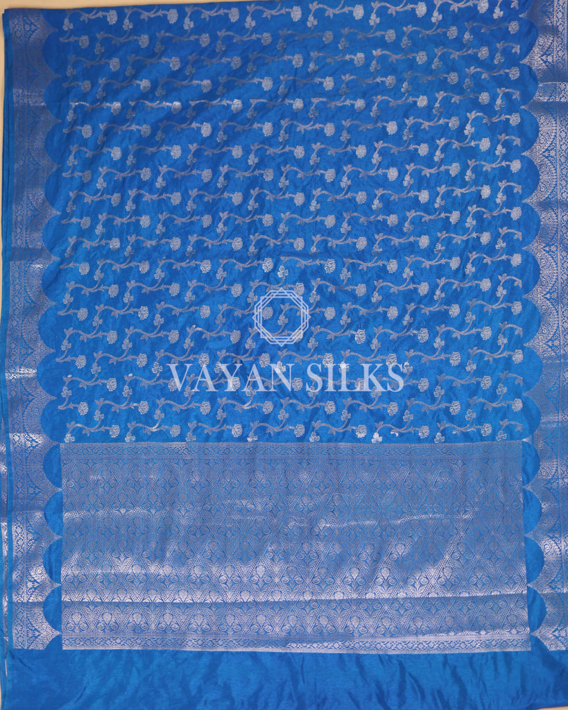 Blue Banarasi Silk Saree