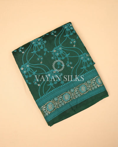 Green Banarasi Silk Saree