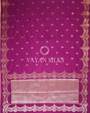 Load image into Gallery viewer, Purple Banarasi Silk Saree