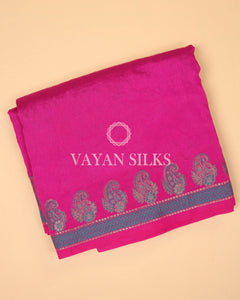 Pink Banarasi Silk Saree