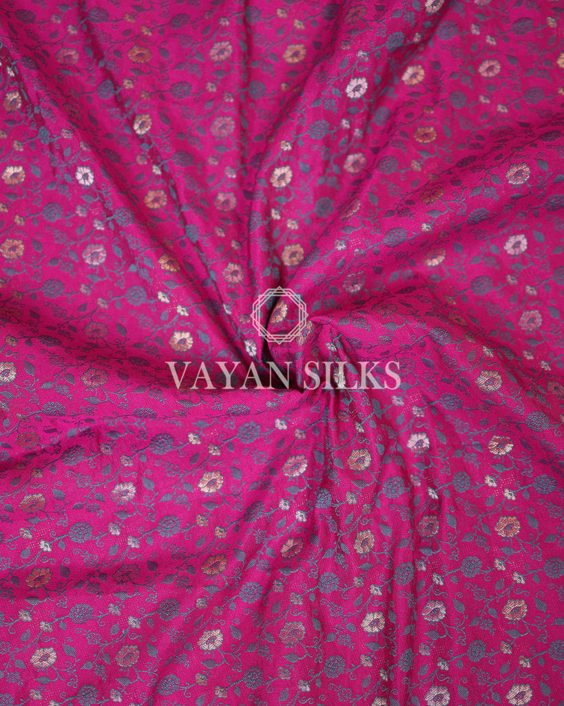 Pink Banarasi Silk Saree